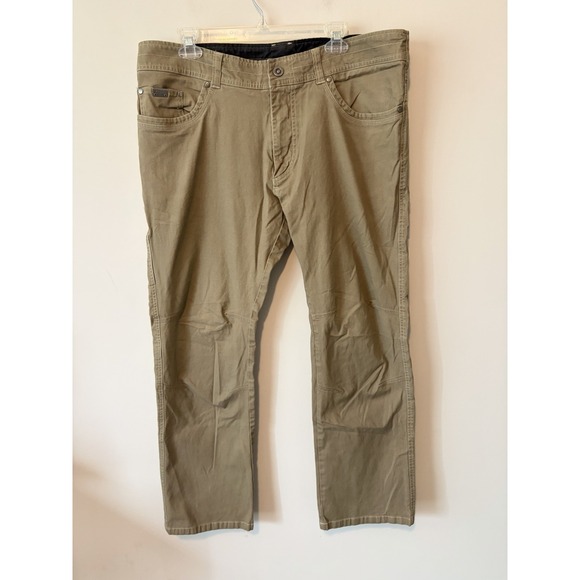 Kuhl Other - Kuhl Pants Mens Sz 38x30 Tan Kanvus Jean Canvas Patina Dye Outdoor Hiking EUC